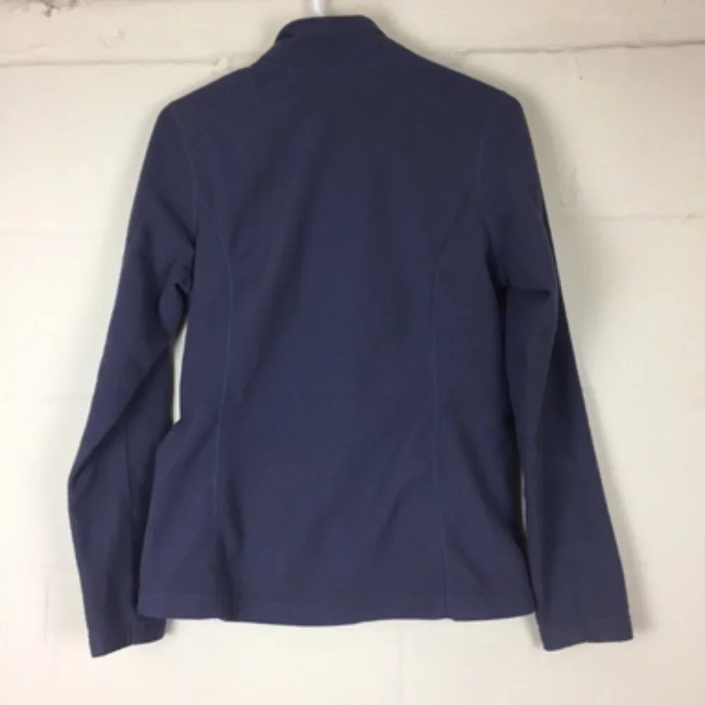 North Face purple gray fleece zip up jacket size medium - Picture 4 of 5